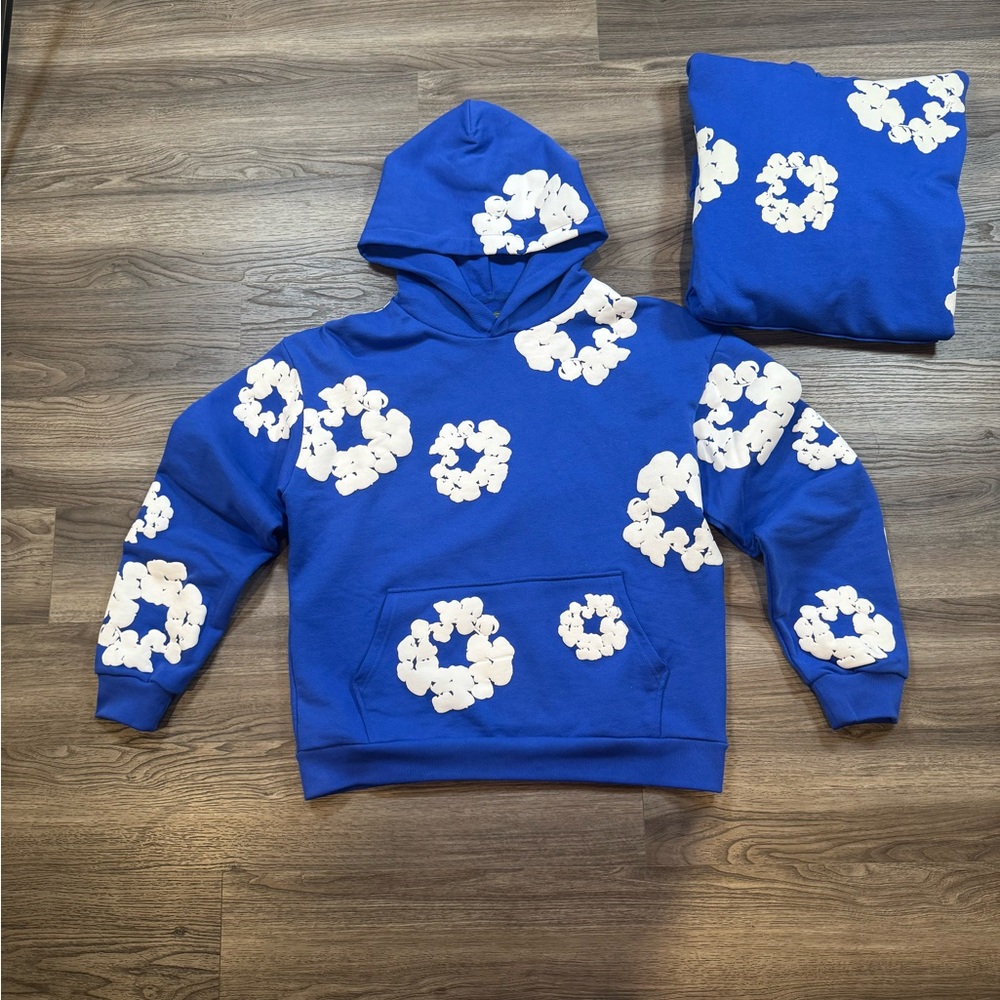 Blue denim tears Hoodie sizes available